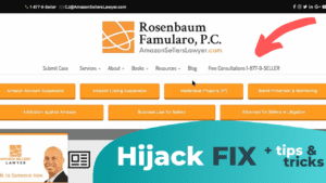 how to fix hijacked listings on amazon